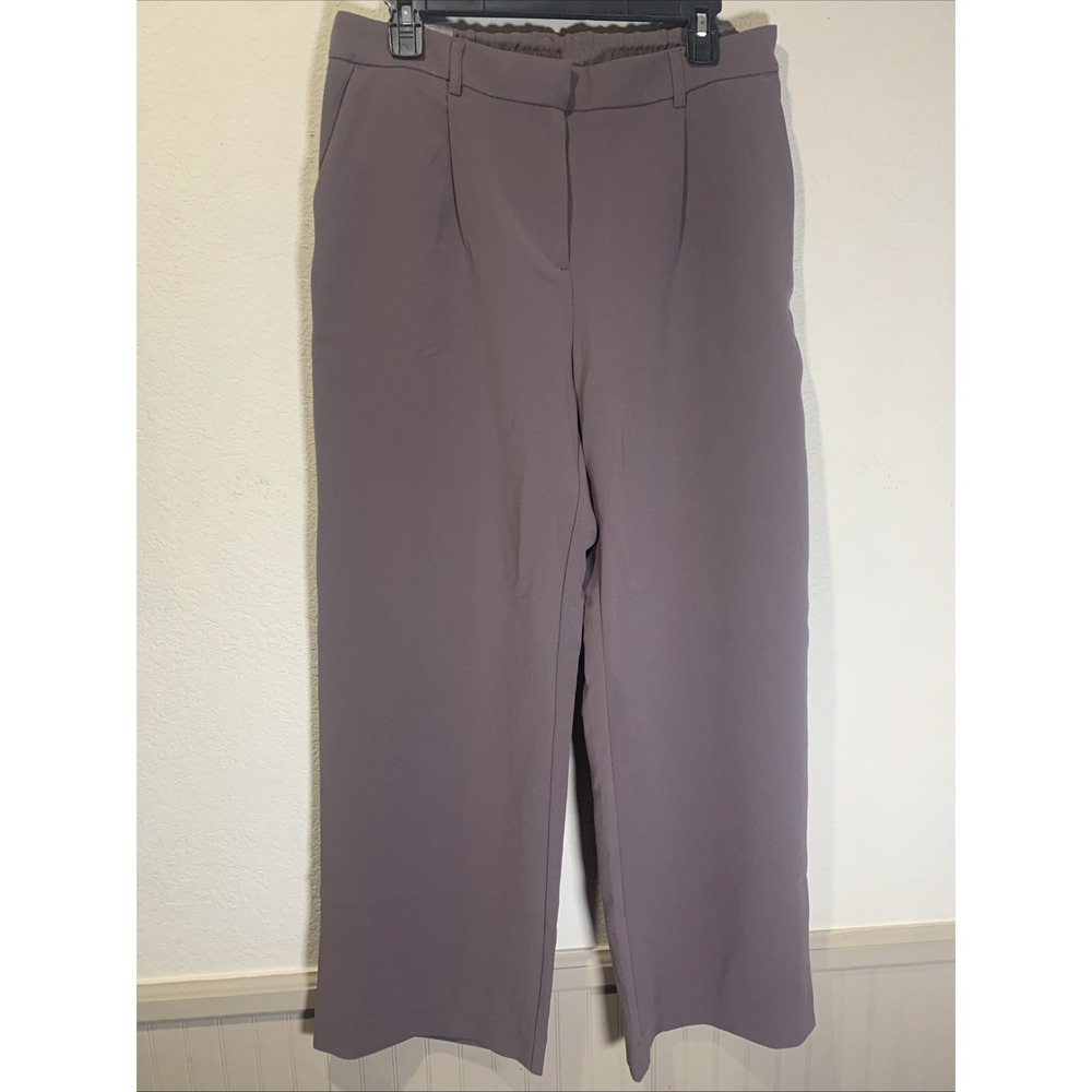 NEW DKNY Women's High Rise Wide Leg Dress Style Career Pants Size 10 Brown - Picture 4 of 7